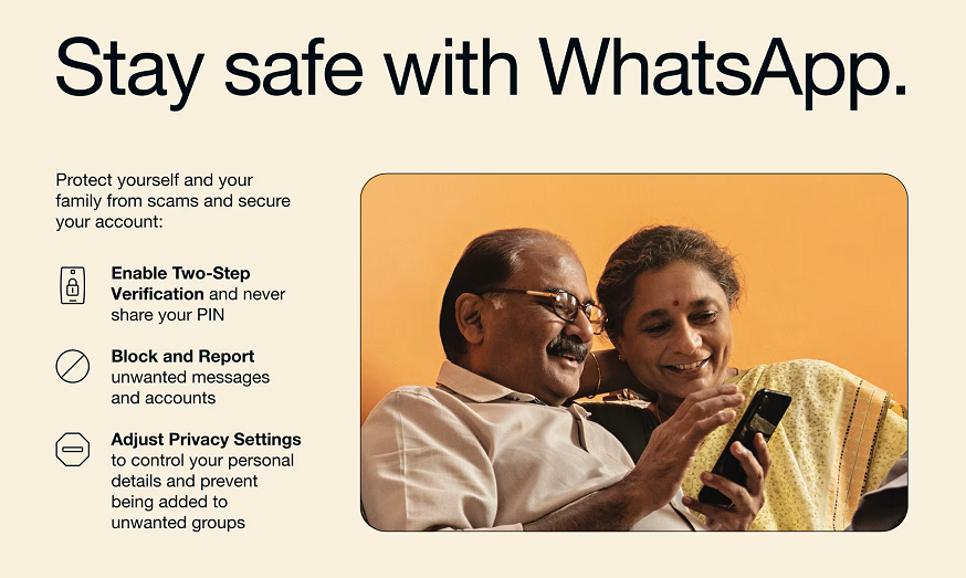 What is Stay Safe with WhatsApp campaign?